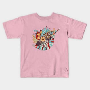 Colored flower composition. Kids T-Shirt